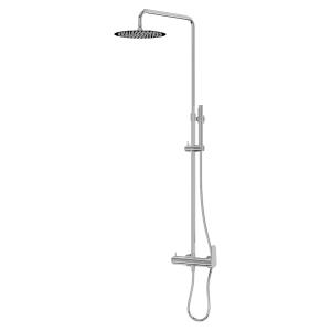 Ensemble de douche en applique avec douche de pluie Cetus Chrome - Image principale