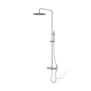 Ensemble de douche en applique avec douche de pluie Cetus Chrome - Image supplémentaire