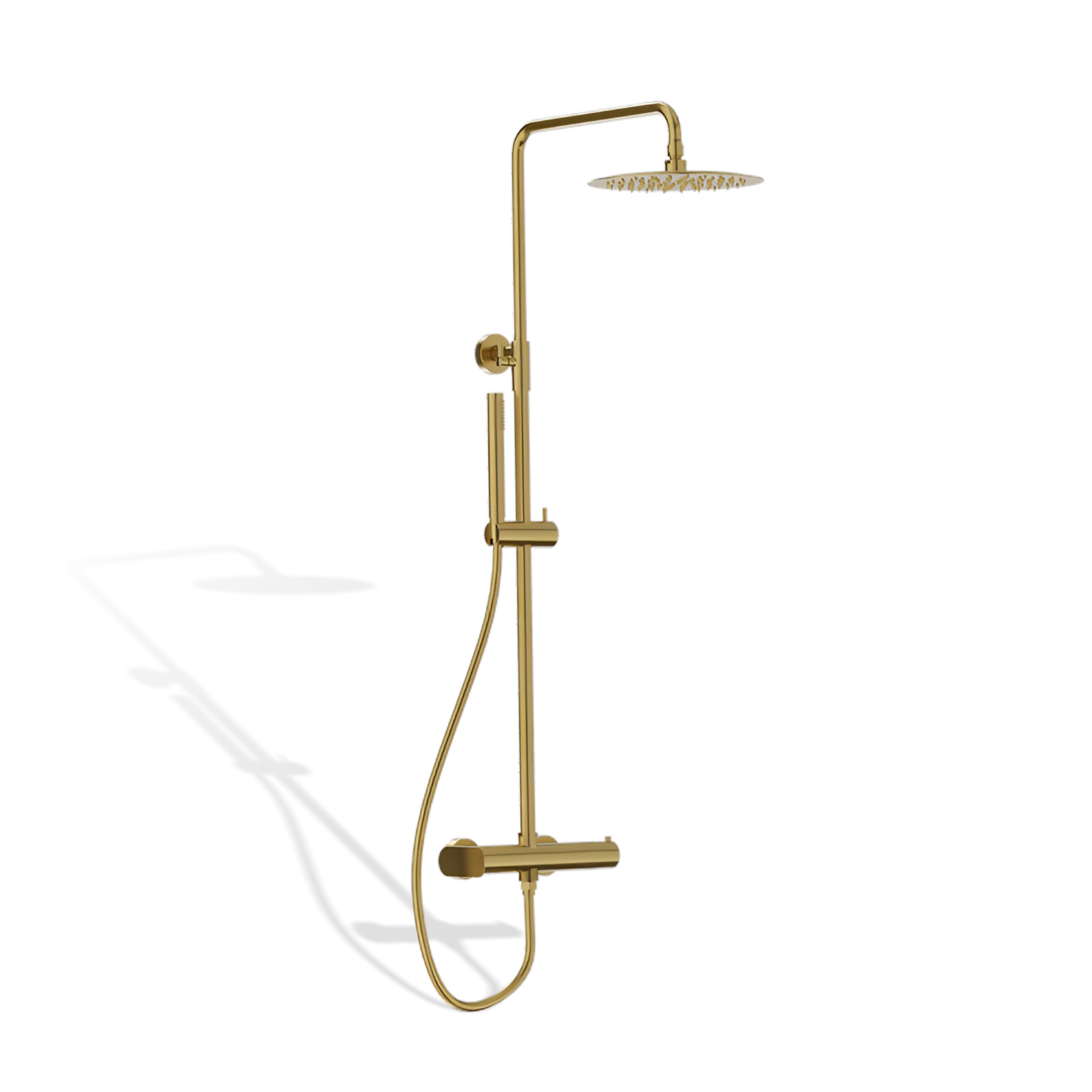 Ensemble de douche apparent Spark or brossé