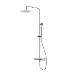 Système de douche apparent avec douche de pluie Spark Chrome - Image principale
