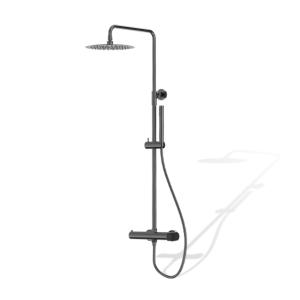 Set de douche apparent Spark avec douche de pluie, Gunmetal - Image supplémentaire