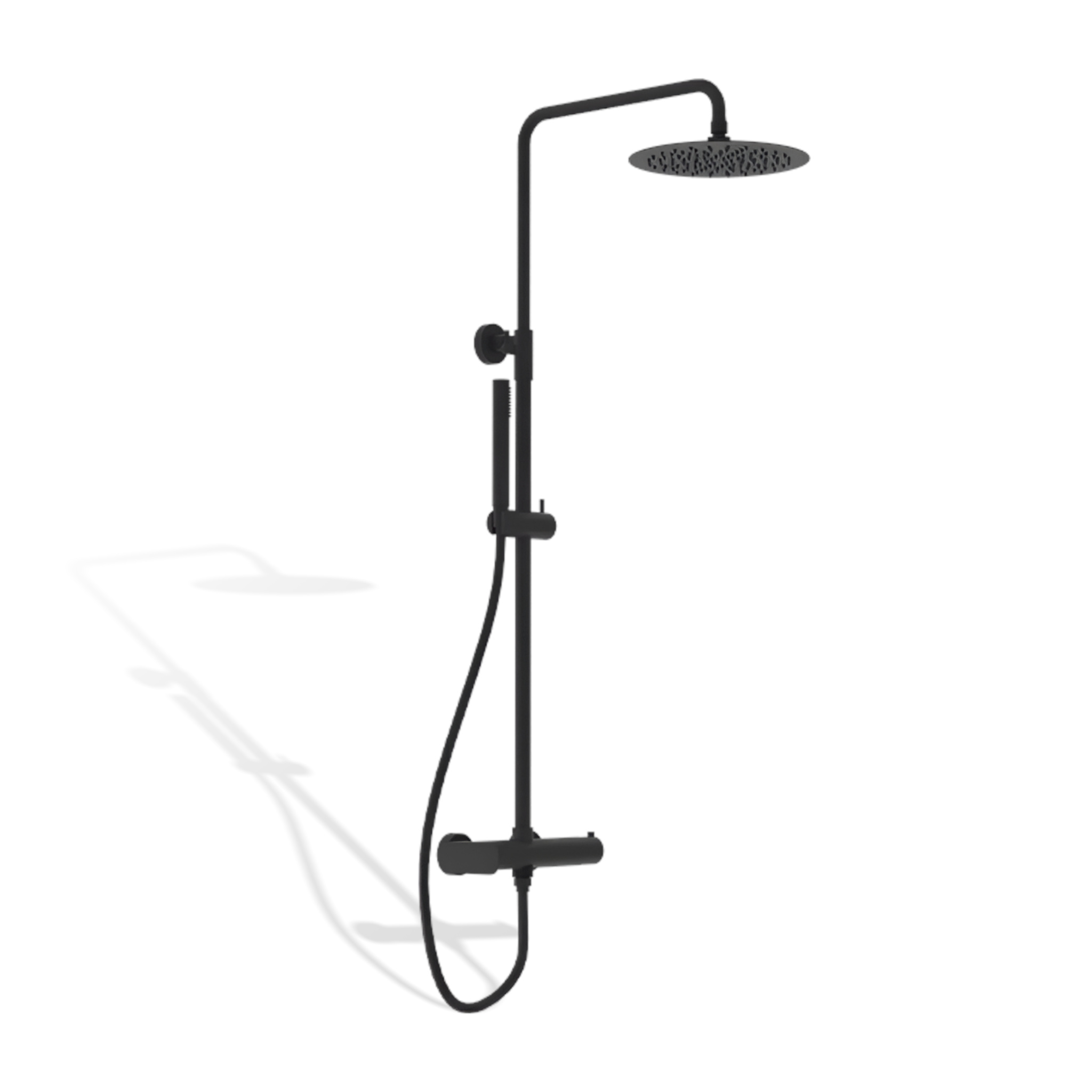 Système de douche apparent Spark noir mat