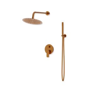Système de douche encastré avec douche de pluie Spark – Cuivre brossé - Image supplémentaire