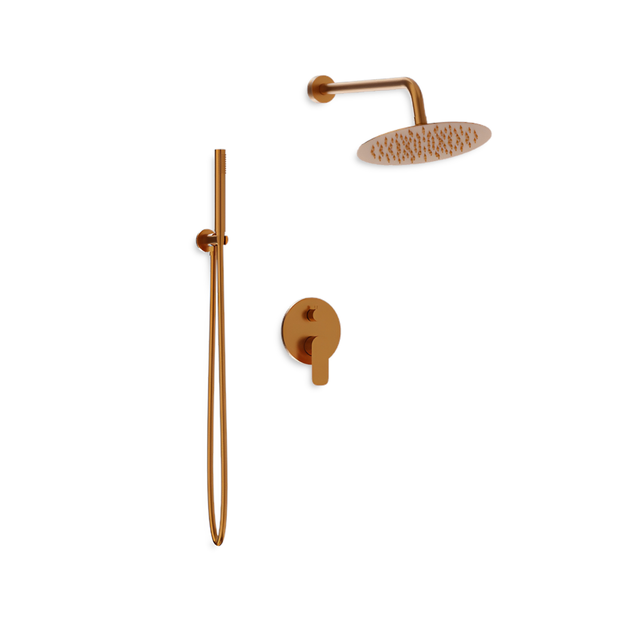 Système de douche encastré Spark cuivre brossé