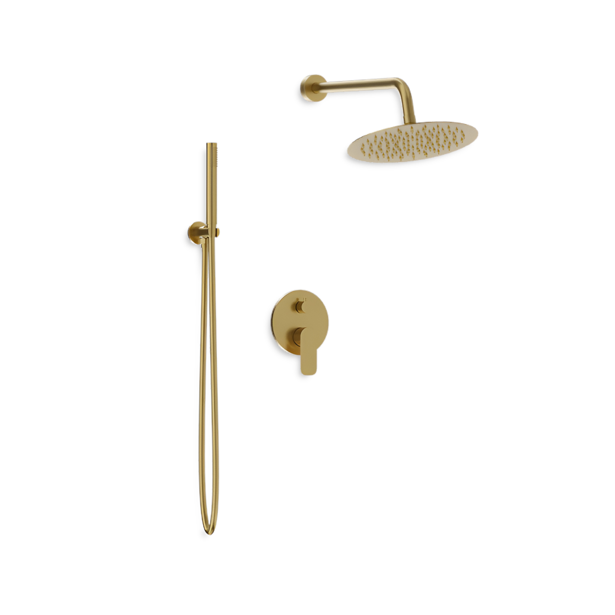 Ensemble de douche encastré Spark or brossé