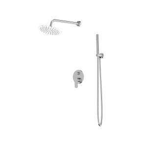 Système de douche encastré Spark Chrome avec pomme de douche pluie - Image principale