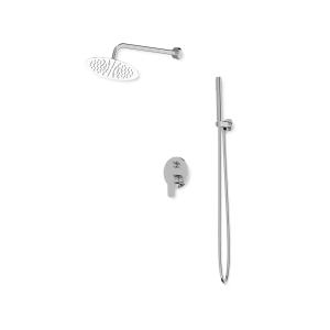 Système de douche encastré Spark Chrome avec pomme de douche pluie - Image supplémentaire