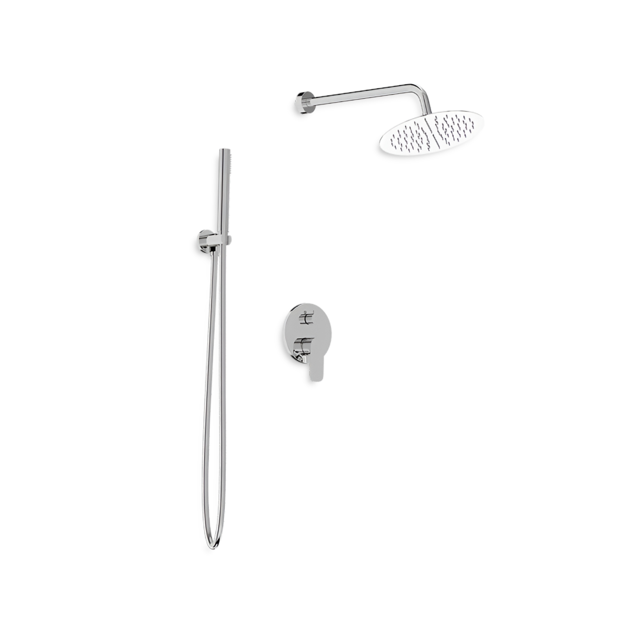 Système de douche encastré Spark chrome