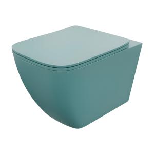 WC suspendu Onil Green Mint – une teinte menthe fraîche pour les salles de bains modernes - Image principale