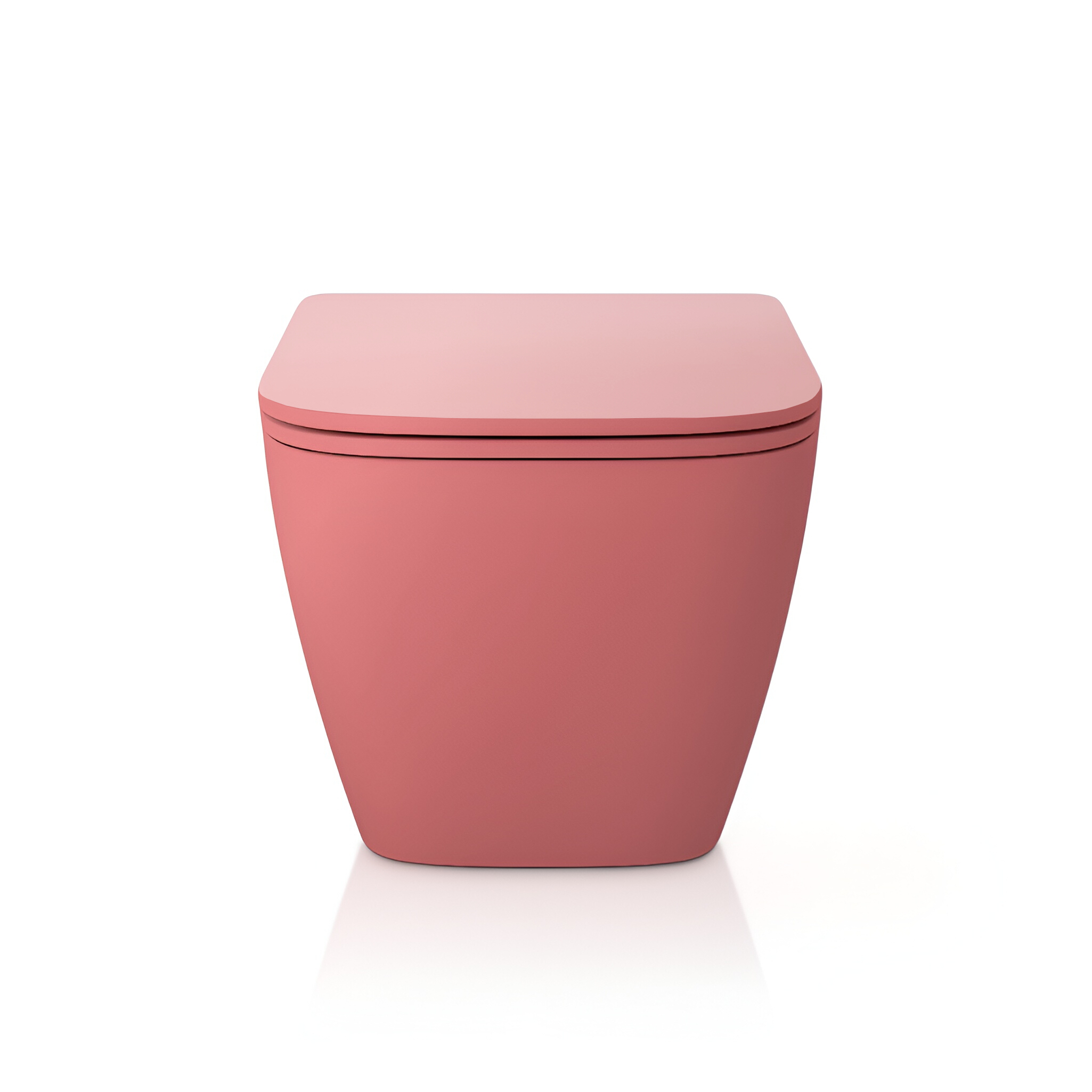 WC suspendu Onil Hot Pink avec abattant rose en duroplast