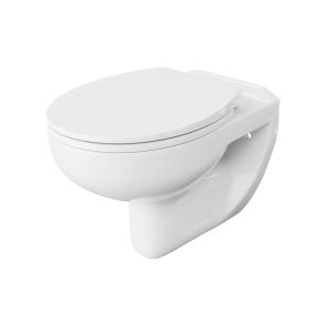 WC suspendu ARCTIC – rond, sans bride, avec abattant frein de chute - Image principale