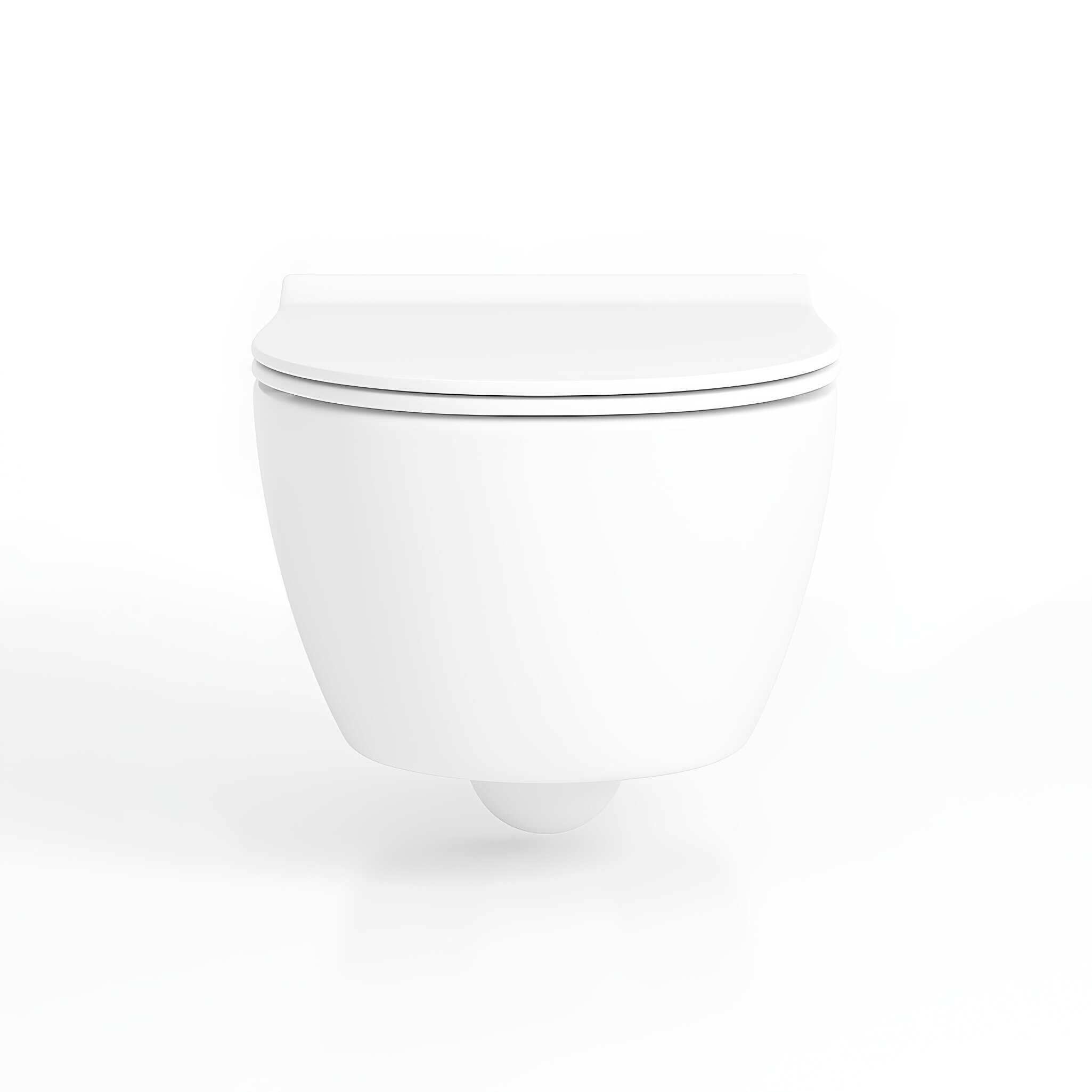 WC suspendu BRAVA blanc avec abattant Slim blanc