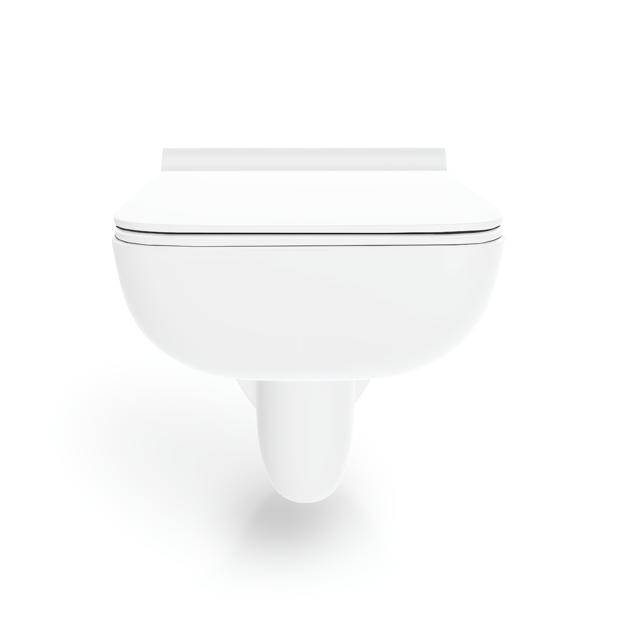 WC suspendu CAPRI SLIM en céramique blanc brillant