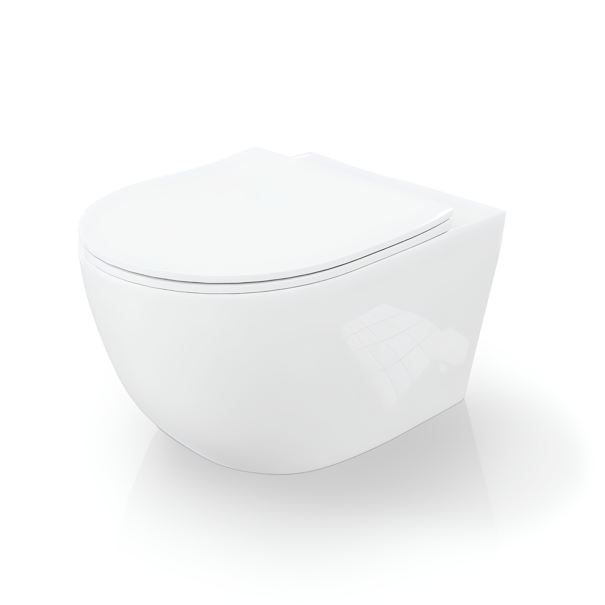 WC suspendu Cliper Grande 2.0 – Blanc, sans bride, chasse d'eau Tornado