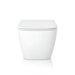 WC suspendu Onil 3.0 – céramique blanche avec chasse d'eau tourbillonnaire Tornado et abattant frein de chute - Image supplémentaire