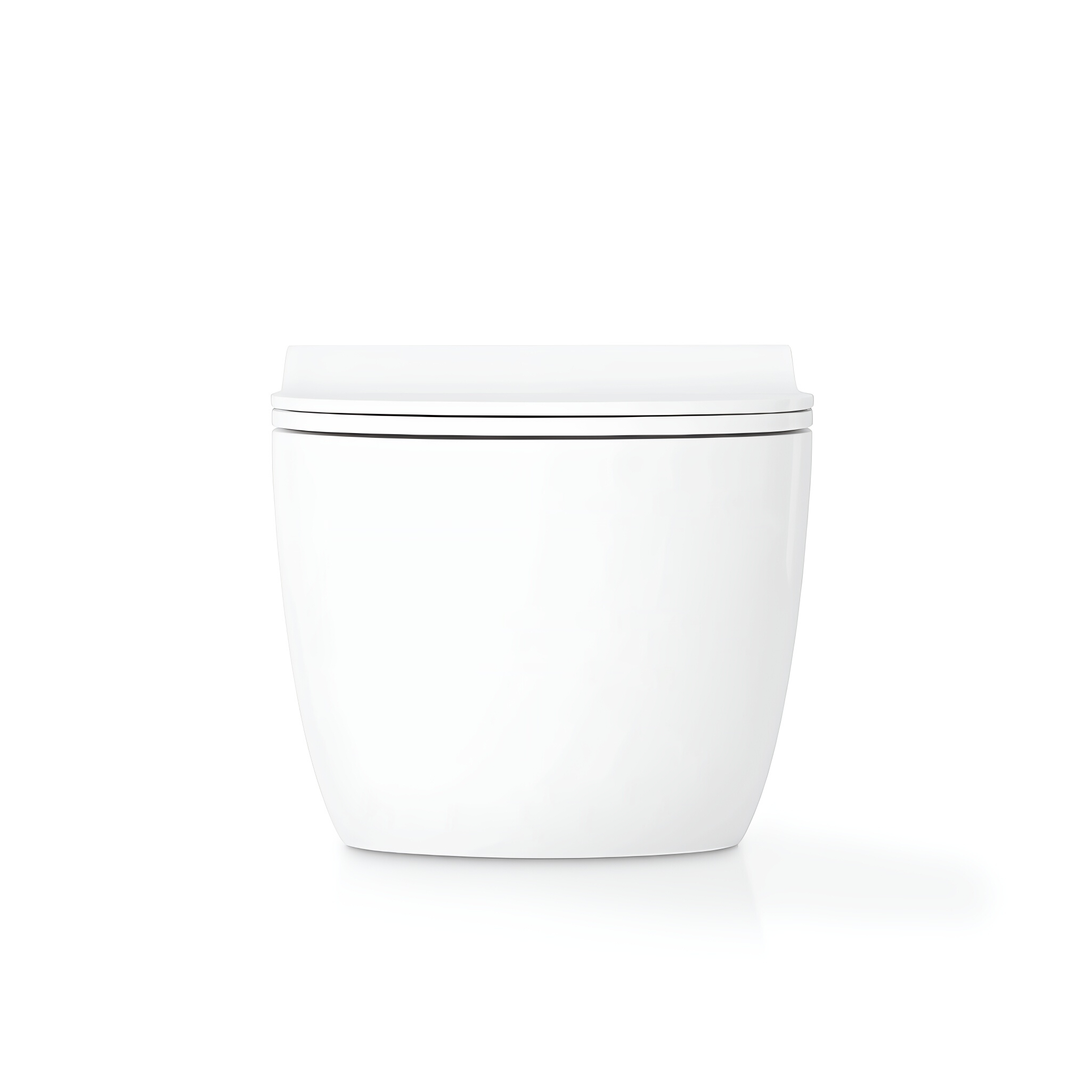 WC suspendu ROTO aux contours arrondis, blanc brillant